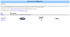 Desktop Screenshot of lists.iccisis.org